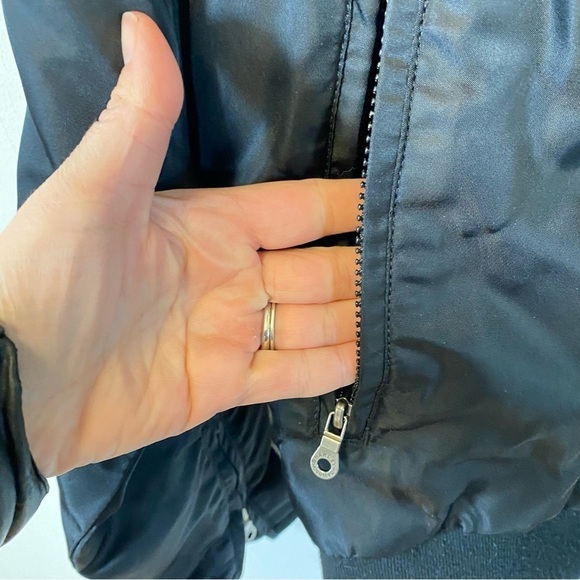 Harley Davidson Embroidered Skull Wings Satin Bomber Jacket Biker Moto Large - Picture 9 of 16